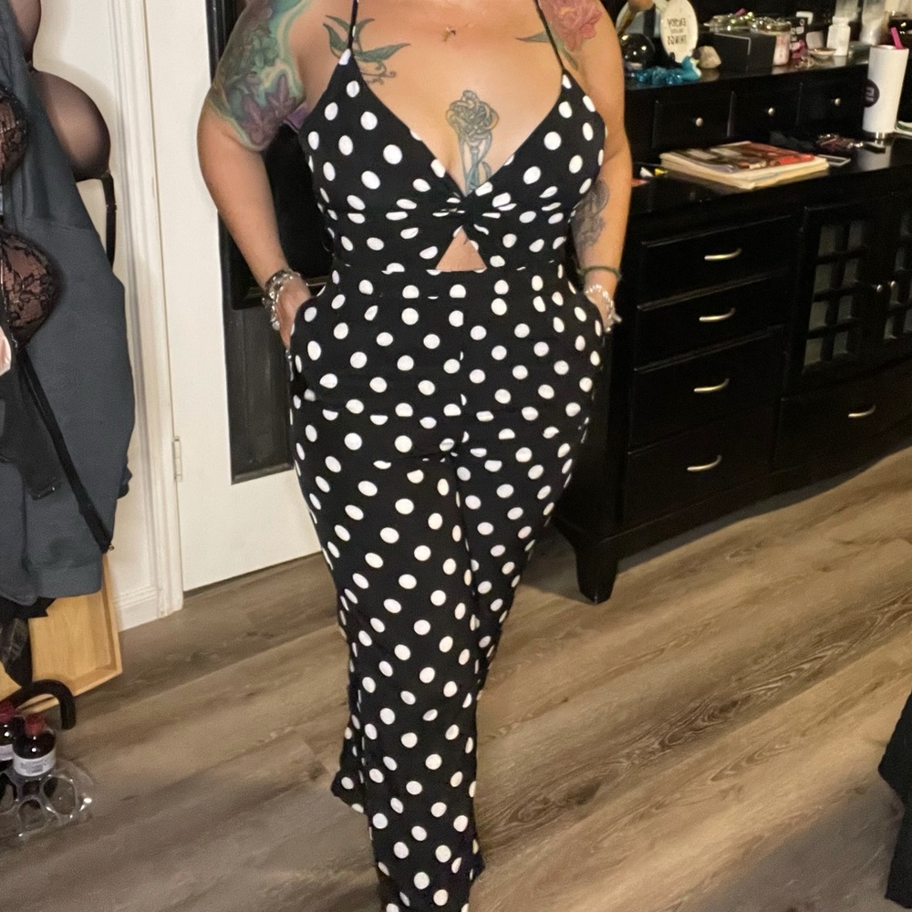 NWT polka dot pant suit